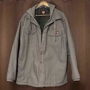 Wrangler Men's Gray Hooded Jacket